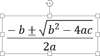 Supprimer l'équation