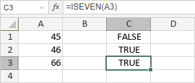 ISEVEN Function
