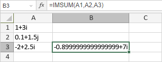 Función IM.SUM