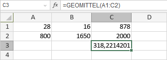 GEOMITTEL-Funktion