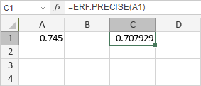 Función ERF.PRECISO