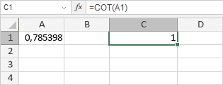 Функция COT