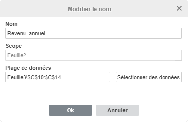 Fenêtre Modifier le nom