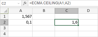 Fonction ECMA.CEILING