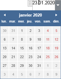 Le contrôle de contenu de date