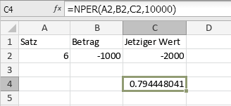 NPER-Funktion
