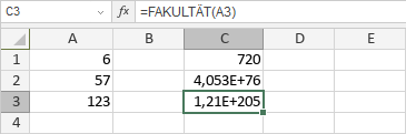 FAKULTÄT-Funktion