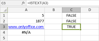 ISTEXT Function