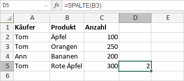 SPALTE-Funktion