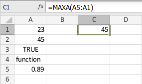 MAXA Function