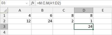 Función M.C.M