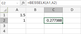 BESSELK Function