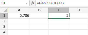 GANZZAHL-Funktion