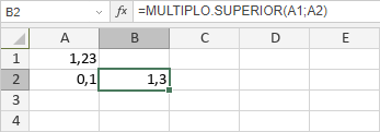 Función MULTIPLO.SUPERIOR