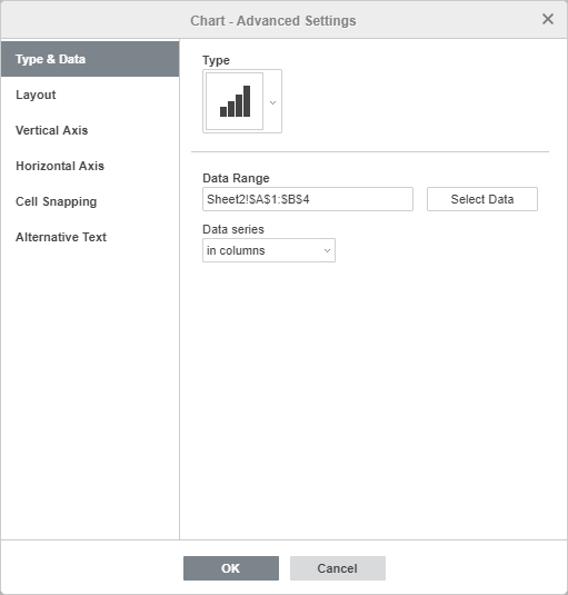 Chart - Advanced Settings