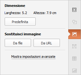 Impostazioni immagine