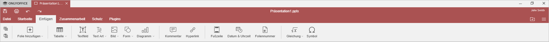 Registerkarte Einfügen