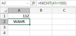 NICHT-Funktion: WAHR