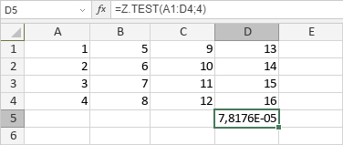 Fonction Z.TEST