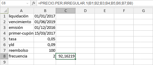 Función PRECIO.PER.IRREGULAR.1