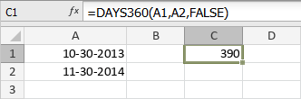 DAYS360 Function