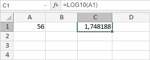 Функция LOG10