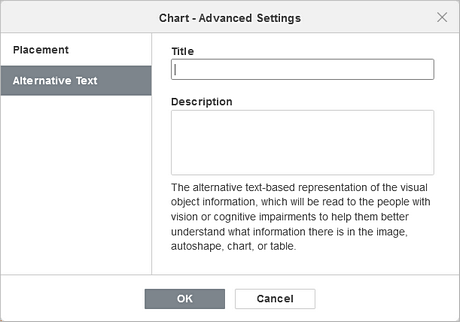 Chart Advanced Settings window