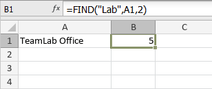 Funzione FIND/FINDB