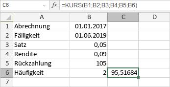 KURS-Funktion