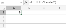 Fonction FEUILLE