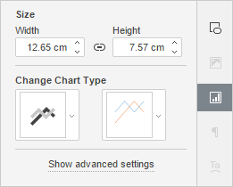 Chart Settings Right-Side Panel window