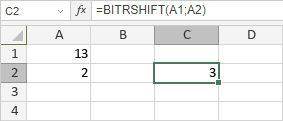 Fonction BITRSHIFT