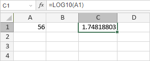 Функция LOG10