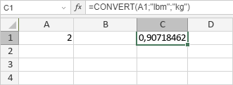 Fonction CONVERT