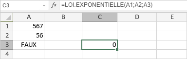 Fonction LOI.EXPONENTIELLE