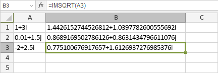 IMSQRT Function