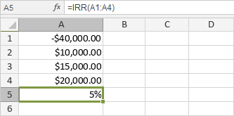 IRR Function