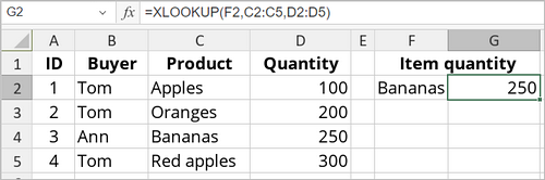 XLOOKUP Function