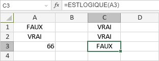 Fonction ESTLOGIQUE