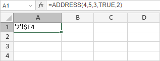 ADDRESS Function