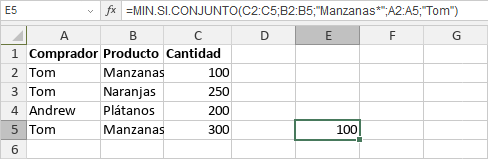 Función MIN.SI.CONJUNTO