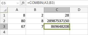 COMBIN Function