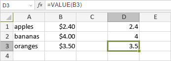 VALUE Function