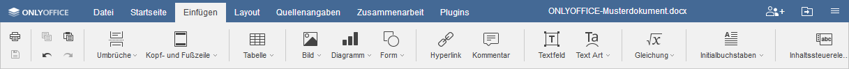Registerkarte einfügen