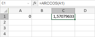 ARCCOS-Funktion