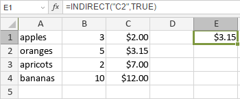 INDIRECT Function