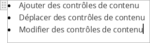 Contrôle de contenu de texte enrichi