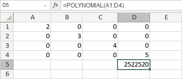 POLYNOMIAL-Funktion