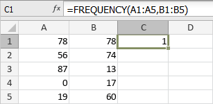 Funzione FREQUENCY