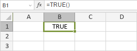 Функция TRUE